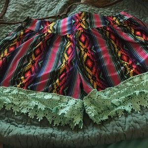 Crazy Train serape shorts